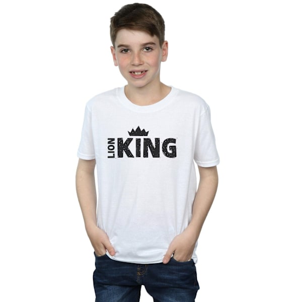 Disney Boys The Lion King Movie Crown T-Shirt 7-8 år Vit White 7-8 Years