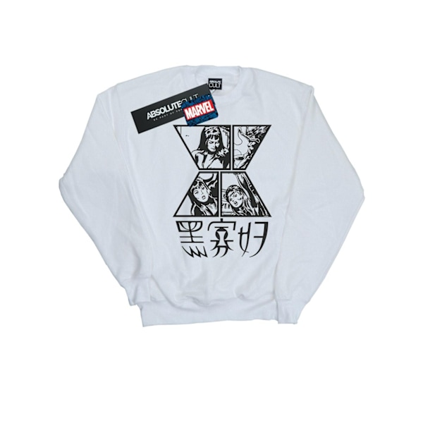 Marvel Boys Black Widow Symbol Sweatshirt 9-11 år Vit White 9-11 Years