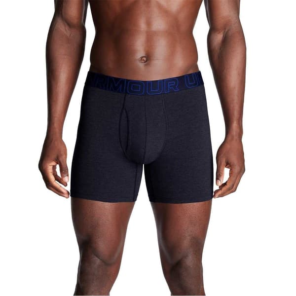 Under Armour Performance Boxertrosor för män (3-pack) S Marinblå/S Navy/Steel S