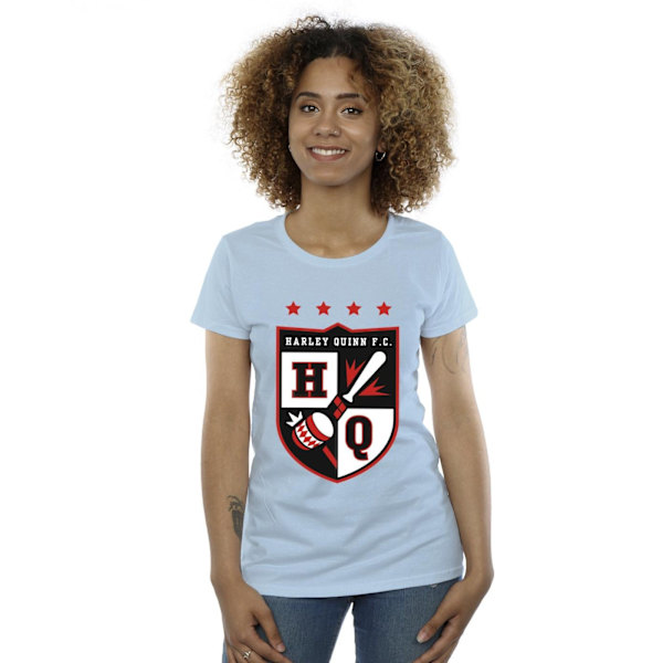 Justice League Dam/Damer Harley Quinn FC Pocket Bomull T-Sh Baby Blue XL
