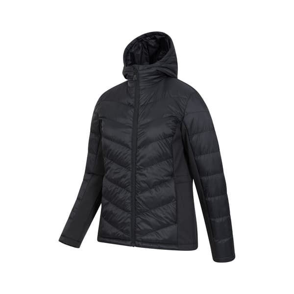 Mountain Warehouse Dam/Dam Turbine Vadderad Softshelljacka Jet Black 18 UK