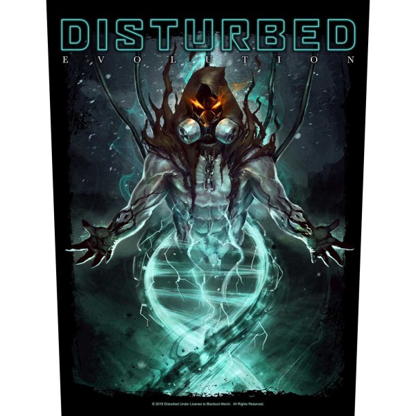 Disturbed Evolution Sew-On Patch One Size Svart/Grön Black/Green One Size