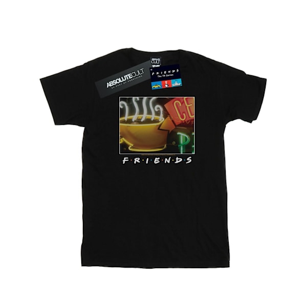 Friends Dam/Damer Central Perk Homage Bomull Boyfriend T-Sh Black 5XL