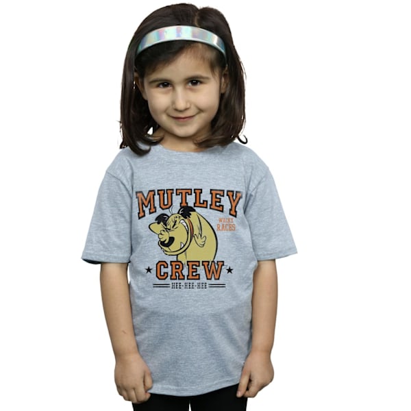 Wacky Races Girls Mutley Crew Bomull T-shirt 3-4 år Sports G Sports Grey 3-4 Years