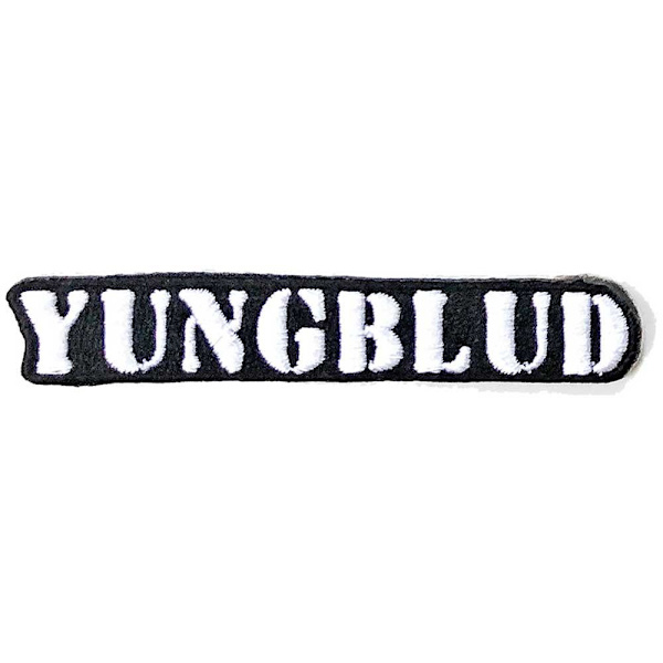 Yungblud Logo Stencil Strykjärnsmärke One Size Svart/Vit Black/White One Size