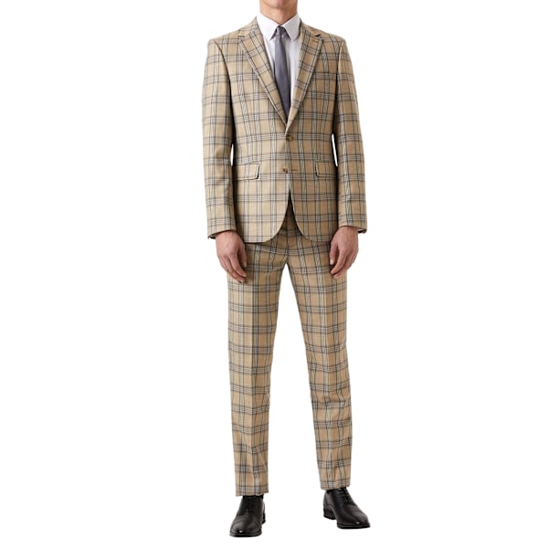 Burton Herr Highlight Rutig Smal Kostymjacka 36R Neutral Neutral 36R
