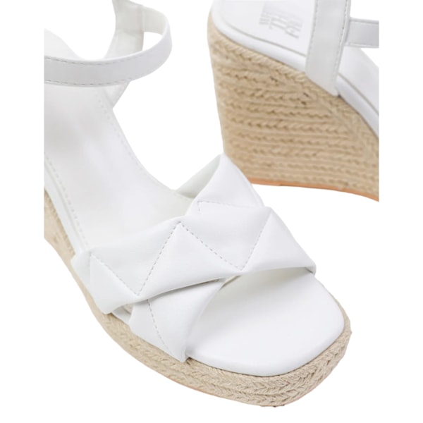 Where's That From Dam/Damer Lima PU Crossover Strap Vadderad White 6 UK