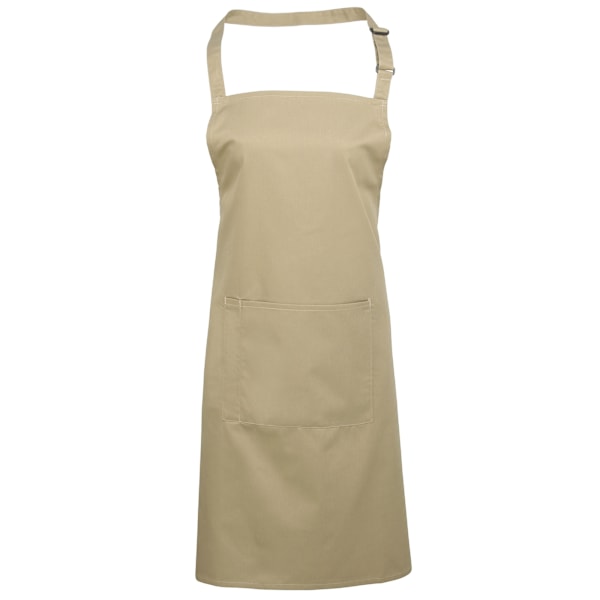 Premier Dam/Kvinnors Färger Bip Förkläde Med Ficka / Arbetskläder Khaki One Size
