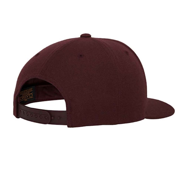 Flexfit Classic Snapback Cap för män, One Size, Maroon Maroon One Size