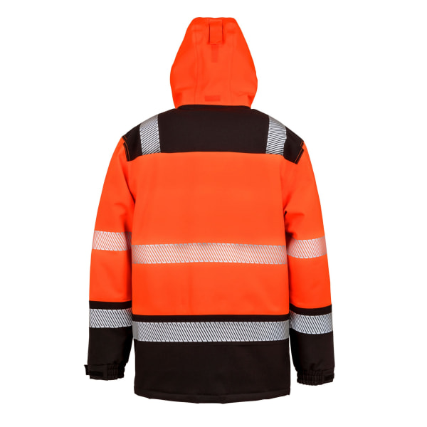 SAFE-GUARD by Result Unisex Vuxen Softshell Printable Coat M Fl Fluorescent Orange/Black M