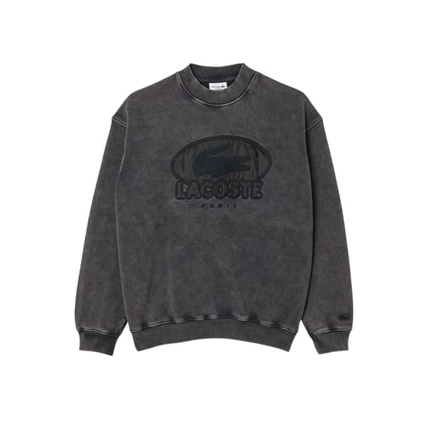 Lacoste Herr Tröja med broderad logotyp M Svart Black M