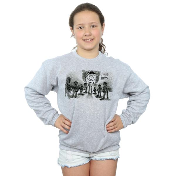 Disney Girls Toy Story Evil Dr Pork Chop Sweatshirt 5-6 år S Sports Grey 5-6 Years