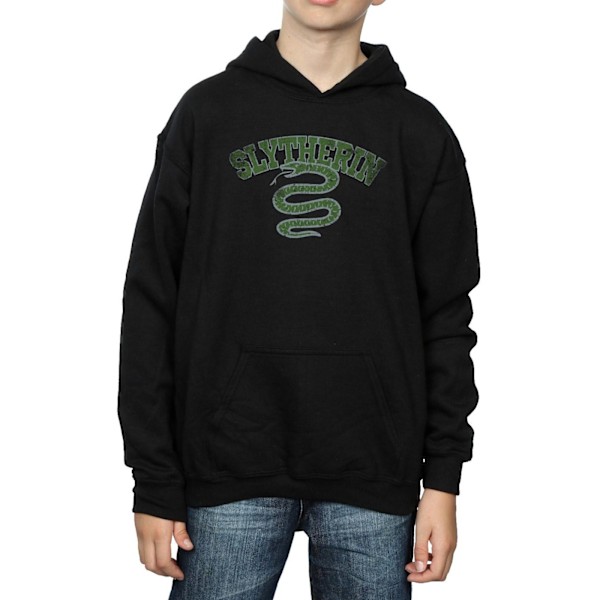 Harry Potter Pojkar Slytherin Sport Emblem Hoodie 9-11 År Svart Black 9-11 Years