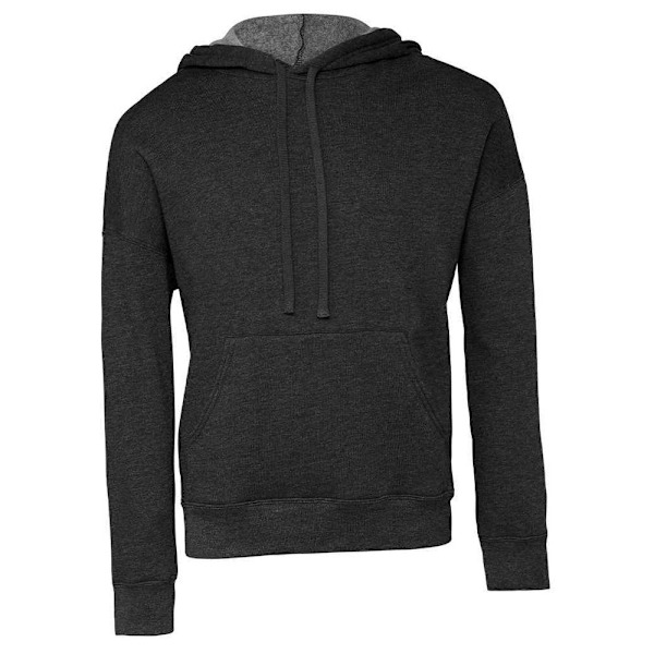 Bella + Canvas Unisex Adult Sponge Fleece Hoodie M Mörkgrå Dark Grey M