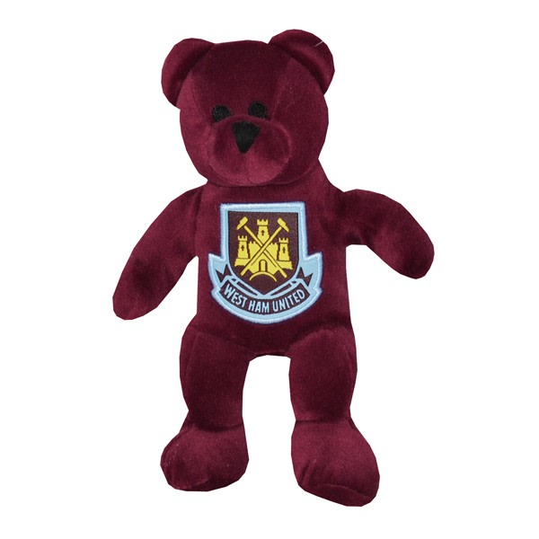 West Ham FC officiella mini plysch fotbollsklubb Teddy Bear One Si Burgundy One Size