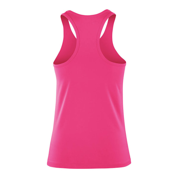 Spiro Womens/Ladies Softex Stretch Fitness Sleeveless Vest Top Candy L