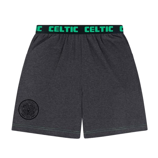 Celtic FC Herr Crest Kort Pyjamasset XL Grå Grey XL