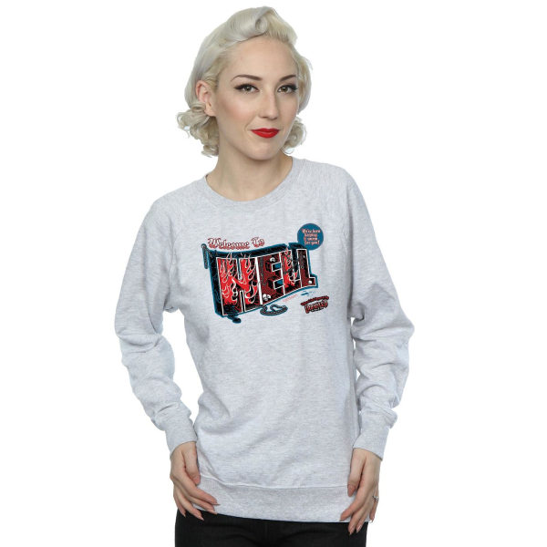 Supernatural Womens/Ladies Welcome To Hell Sweatshirt XL Heathe Heather Grey XL