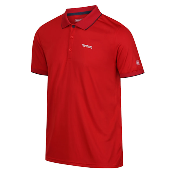 Regatta Remex II Pikétröja för män S Danger Red Solid Danger Red Solid S