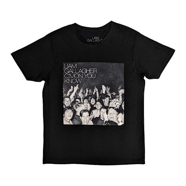 Liam Gallagher Unisex Adult C´mon You Know Bomull T-Shirt XL Svart Black XL
