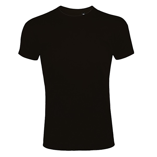 SOLS Herr Imperial Slim Fit Kortärmad T-shirt L Deep Black Deep Black L