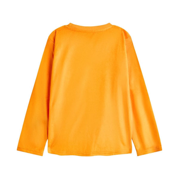 Garfield Dam Fleece Långärmad Lång Pyjamas Orange S