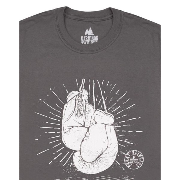 Peaky Blinders Mens Boxing Club Shelby Brothers T-Shirt S Grå Grey S