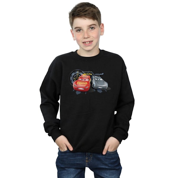 Disney Boys Cars Lightning Vs Storm Sweatshirt 12-13 År Svart Black 12-13 Years