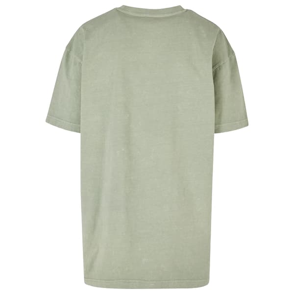 Build Your Brand Dam/Dam Acid Wash Oversized T-shirt L So Soft Salvia L