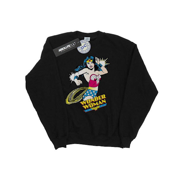 DC Comics Boys Wonder Woman Lasso Sweatshirt 7-8 år Svart Black 7-8 Years