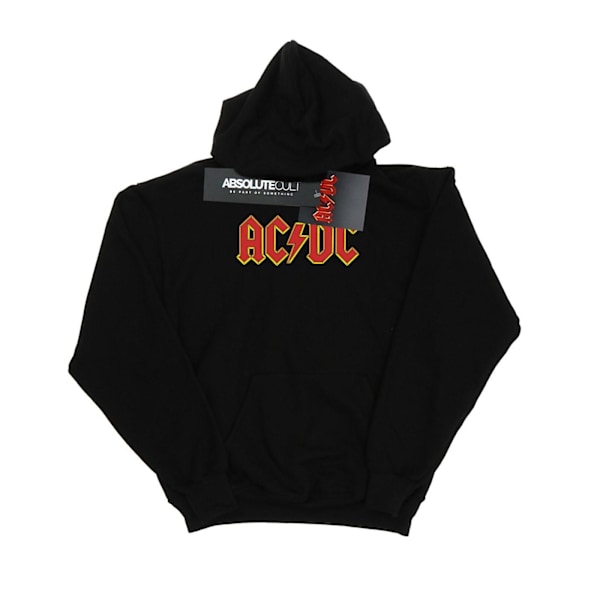 AC/DC Dam/Kvinnor Röd Logotyp Hoodie XS Svart Black XS