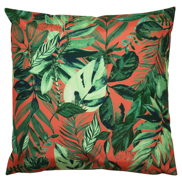 Furn Psychedelic Jungle Print Outdoor Cover 43cm x 43cm Coral 43cm x 43cm