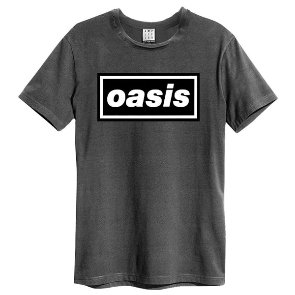 Amplified Womens/Ladies Logo Oasis T-Shirt L Charcoal Charcoal L
