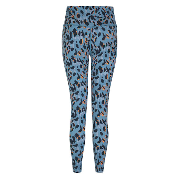 Dare 2B Dam/Kvinnor Influential Recycled Leopard Print Leggin Niagara Blue 18 UK