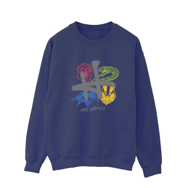 Harry Potter Herr Emblems H Spray Sweatshirt L Marinblå Navy Blue L