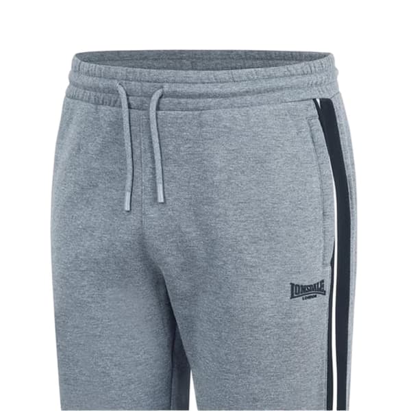 Lonsdale Herr Logo Ribbade Muddar Slim Joggers M Mörk Ljung Dark Heather M
