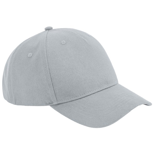 Beechfield Unisex Vuxen Ekologisk Bomull 5 Panel Baseball Cap One Light Grey One Size