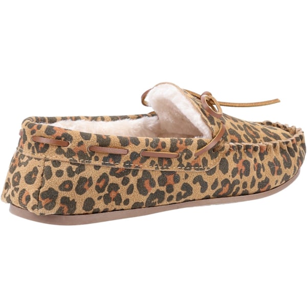 Hush Puppies Dam/Dam Allie Leopardmönstrade mockasiner i mocka 3 Brown 3 UK