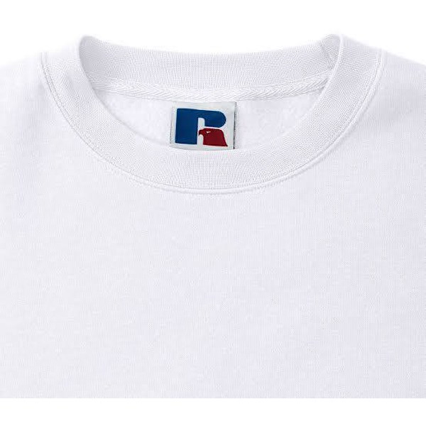 Russell Herr Authentic Sweatshirt (Smalare Passform) M Vit White M
