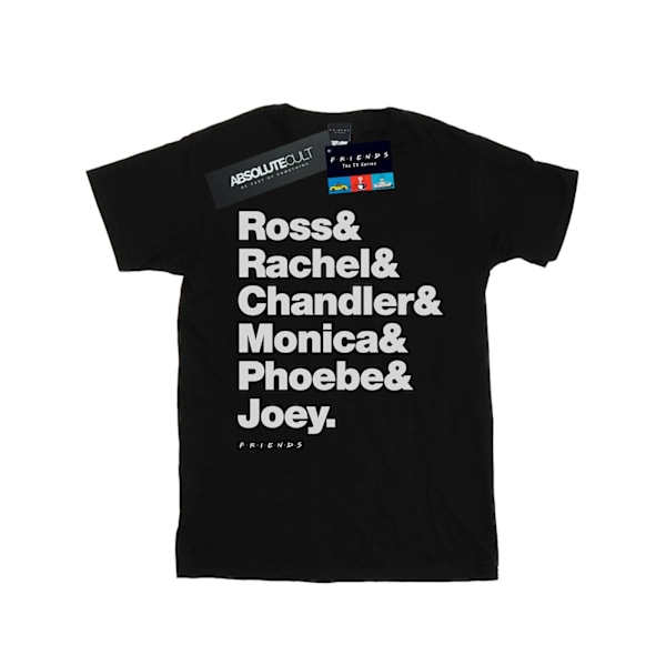 Friends Herr Förnamn Text T-Shirt L Svart Black L