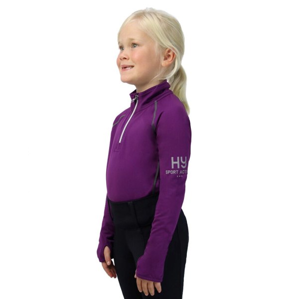 Hy Sport Active Barn/Barn T-shirt för barn 7-8 år Amethys Amethyst Purple 7-8 Years