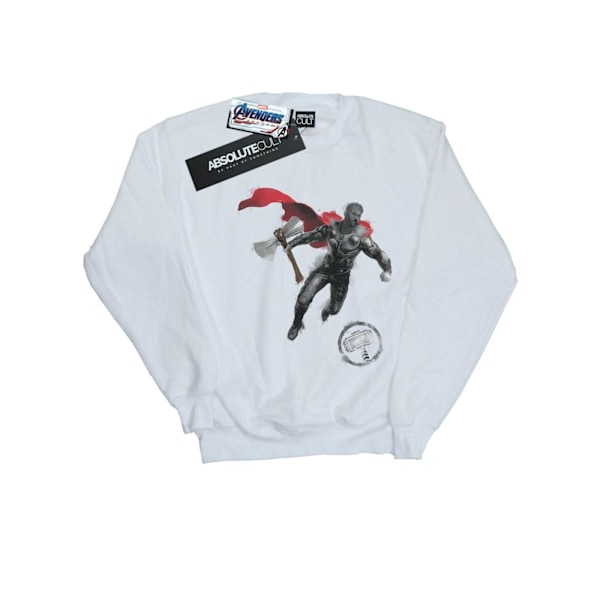 Marvel Mens Avengers Endgame Painted Thor Sweatshirt 3XL Vit White 3XL