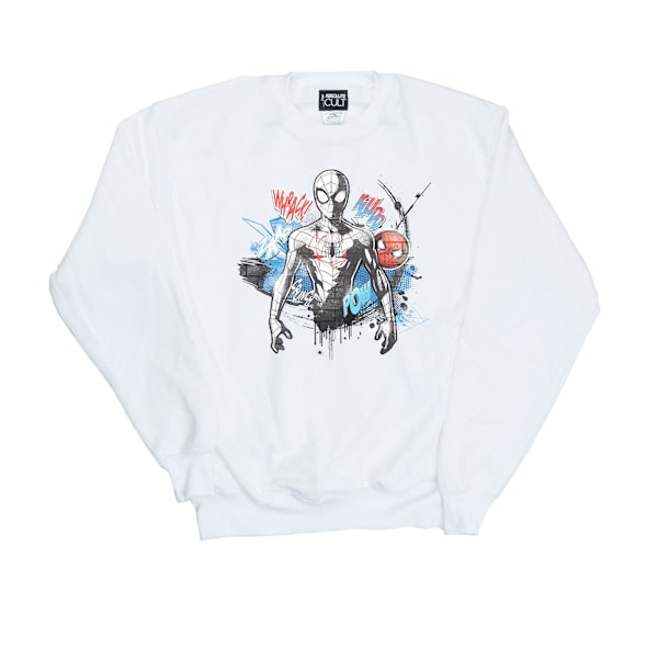 Marvel Womens/Ladies Spider-Man Graffiti Pose Sweatshirt XL Vit White XL