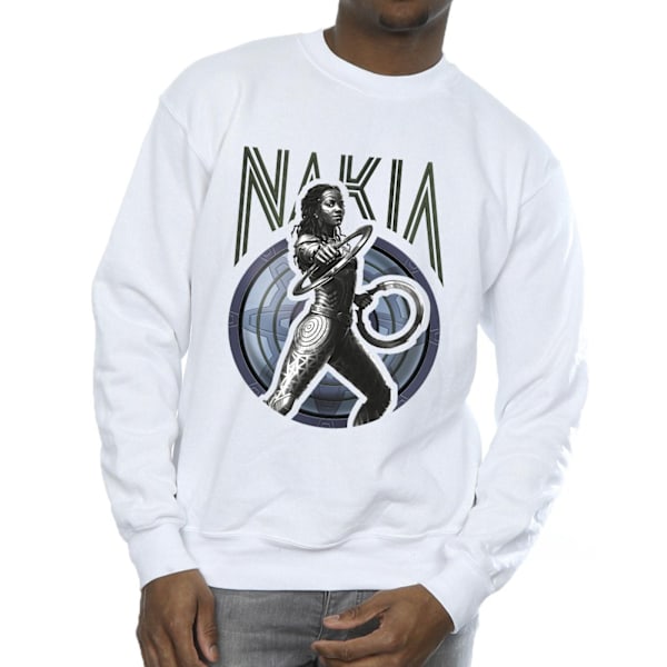 Marvel Wakanda Forever Nakia Shield Sweatshirt S Vit White S