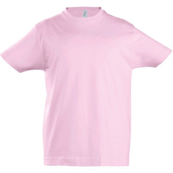 SOLS Kids Unisex Imperial Heavy Cotton kortärmad T-shirt 6 år Medium Pink 6yrs