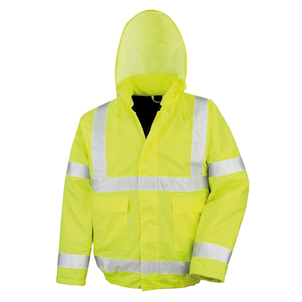 Result Core Unisex Vuxen Hi-Vis Vinter Blouson Jacka 4XL Fluor Fluorescent Yellow 4XL