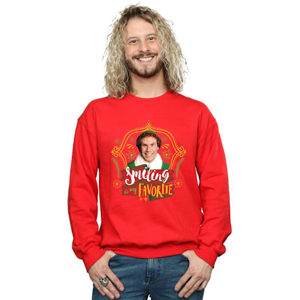 Elf Herr Buddy Leende Sweatshirt M Röd Red M