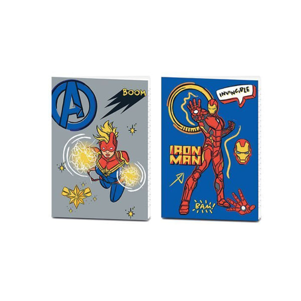 Avenger Hero Club A5-anteckningsbok (paket med 2) En one size flerfärgad Multicoloured One Size