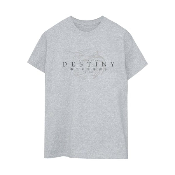 Netflix Dam/Damer The Witcher Wolf´s Destiny Bomull Boyfrie Sports Grey M