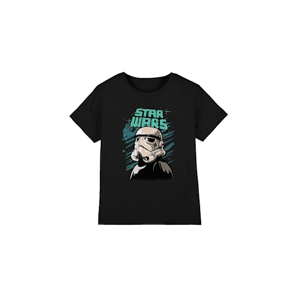 Star Wars Barn/Kids Street Glare Stormtrooper T-Shirt 3-4 Black 3-4 Years